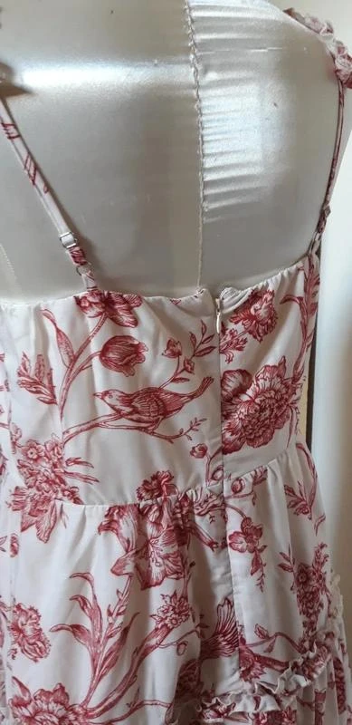 long summer dress with floral patterns size 40 – photo 3